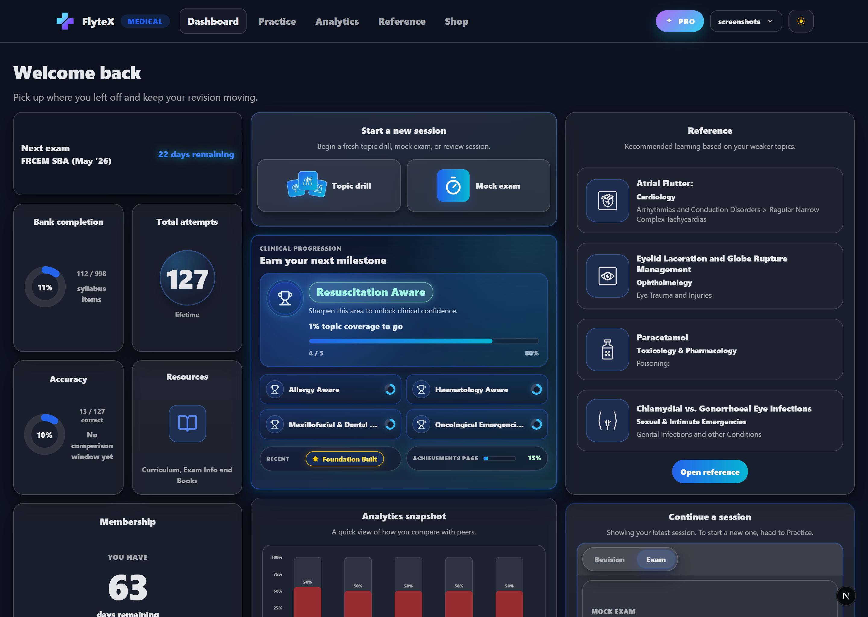 FlyteX dashboard screenshot